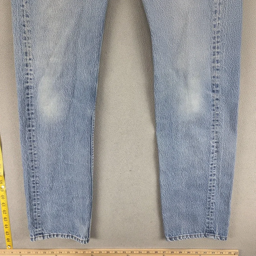 Vintage Levis 501 Jeans Mens Blue Button Fly Made In USA Altered Hem Fits 30x32